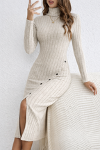 Vestido de Cuello Alto