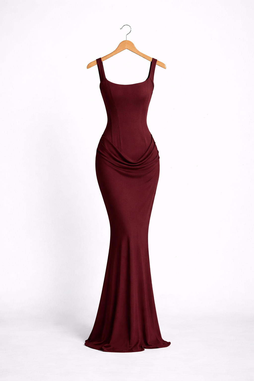 Vestido largo con escote